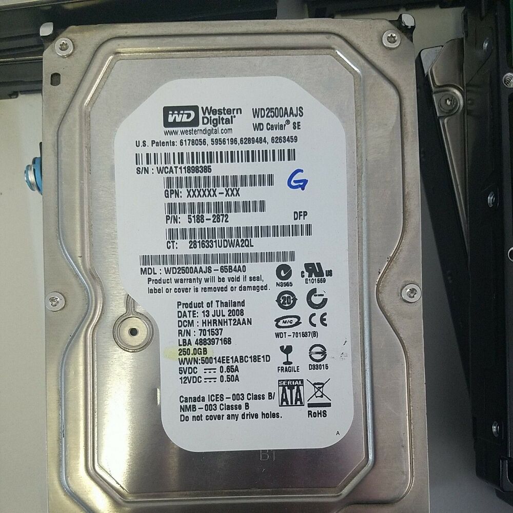 WD2500AAJS WD 250GB 3.5" SATA HARD DRIVE